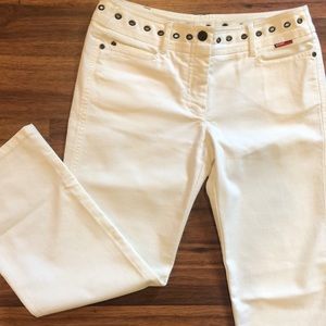 BCBG White Cropped Jeans
